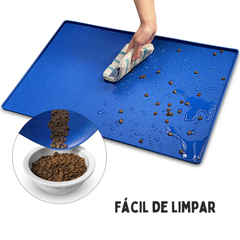Tapete de Silicone Prático para Alimentação de Cães e Gatos