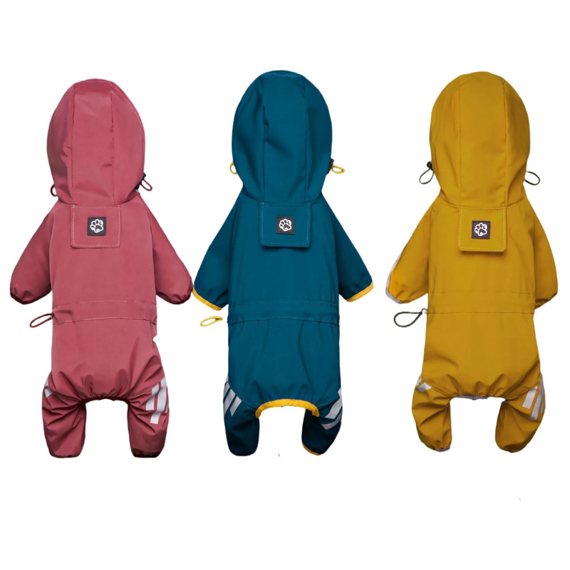 Capa de Chuva Pet Impermeável e Refletiva para Conforto e Proteção