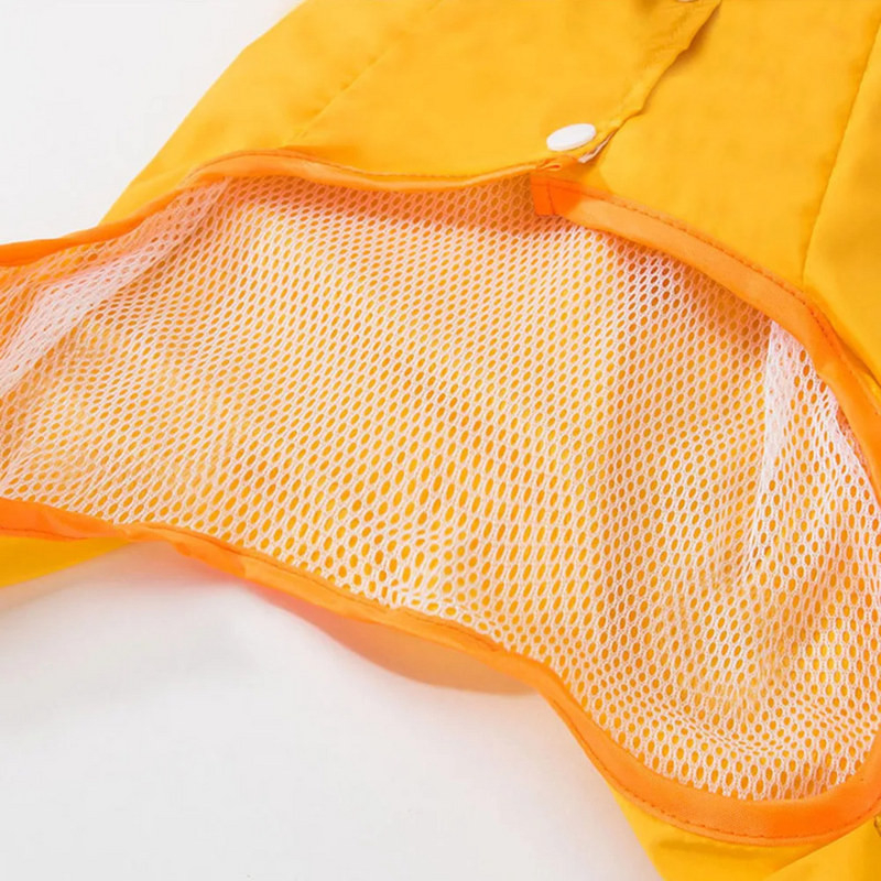 Capa de Chuva Refletiva com Capuz e Orelhinhas para Conforto e Estilo