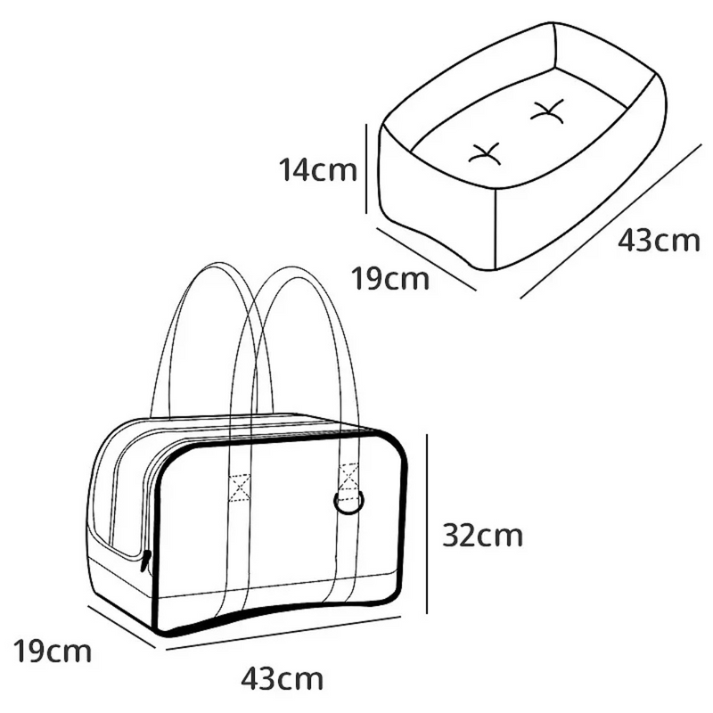 Bolsa de Transporte Elegante para Gatos Sphynx – Conforto e Estilo em Cada Aventura