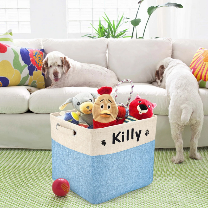 Cesto de Brinquedos Pet Personalizado para Organizar com Amor