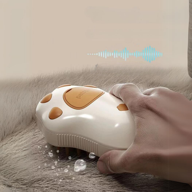 Escova a Vapor Automática para Limpeza Profunda de Pelagem em Cães e Gatos