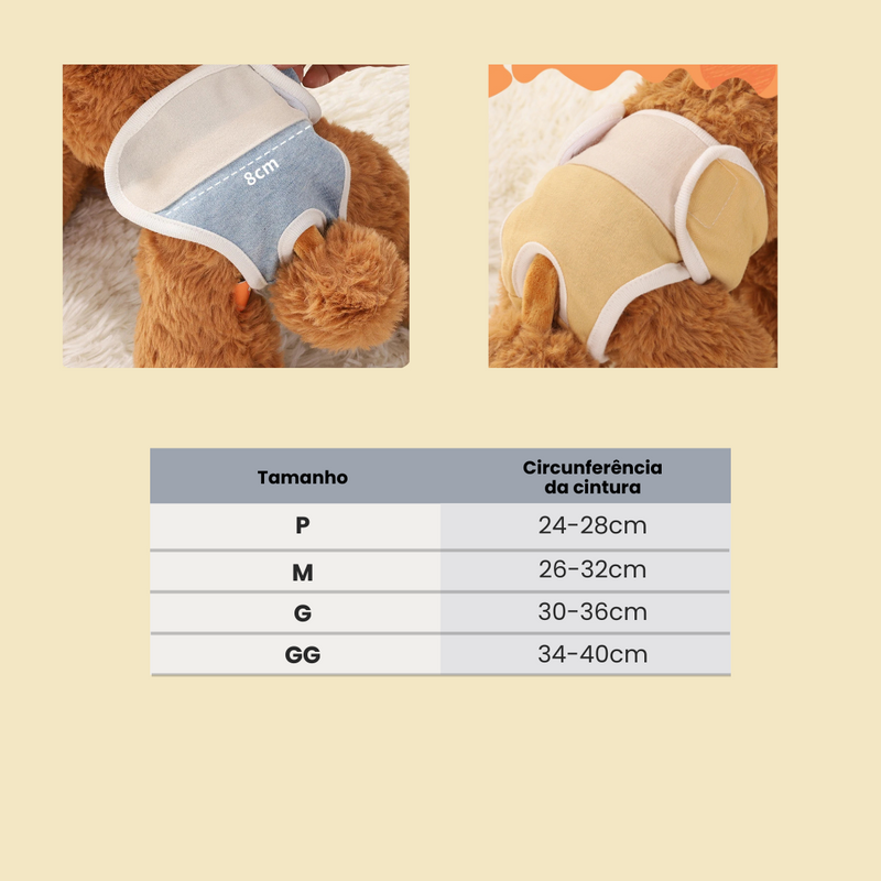 Calcinha Absorvente para Cadelinhas: Conforto e Praticidade Lavável e Reutilizável