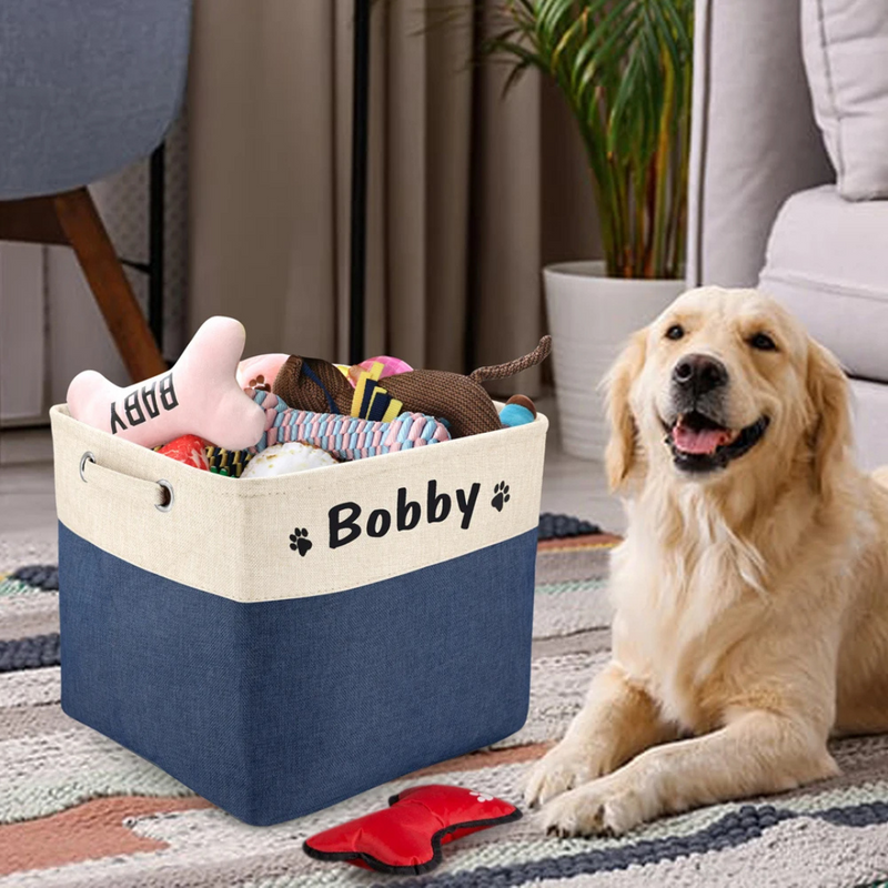 Cesto de Brinquedos Pet Personalizado para Organizar com Amor