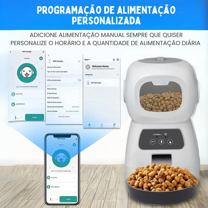 Alimentador Inteligente Automático para Cães e Gatos: Praticidade e Conforto na Alimentação Diária