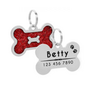 Pingente de Identificação Personalizado para Cachorros com Nome, Telefone e Endereço