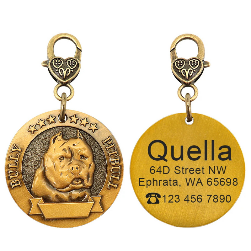 Pingente Medalhão Personalizado com Nome e Contato: Sua Identidade, Sempre à Mão