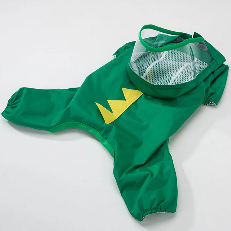 Capa de Chuva Refletiva com Capuz e Orelhinhas para Conforto e Estilo