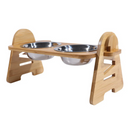 Comedouro e Bebedouro Duplo Elevado com Tigelas de Aço Inox – Conforto e Praticidade para Seu Pet