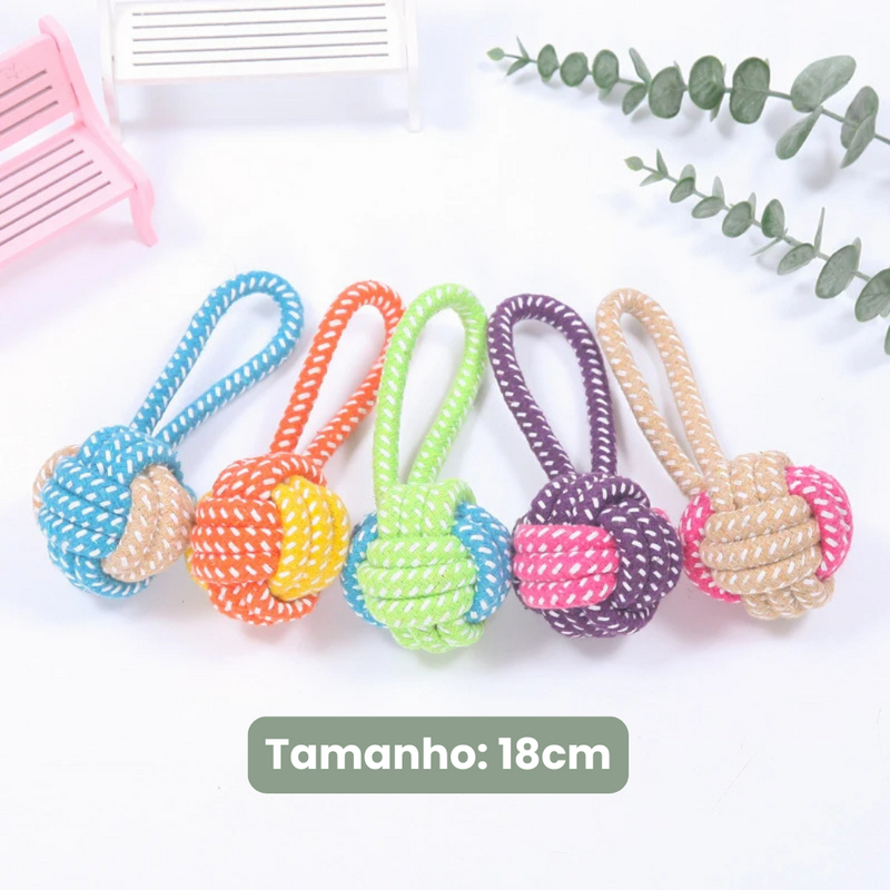 Brinquedo de Corda Resistente para Cachorros – Diversão e Conforto para Seu Pet