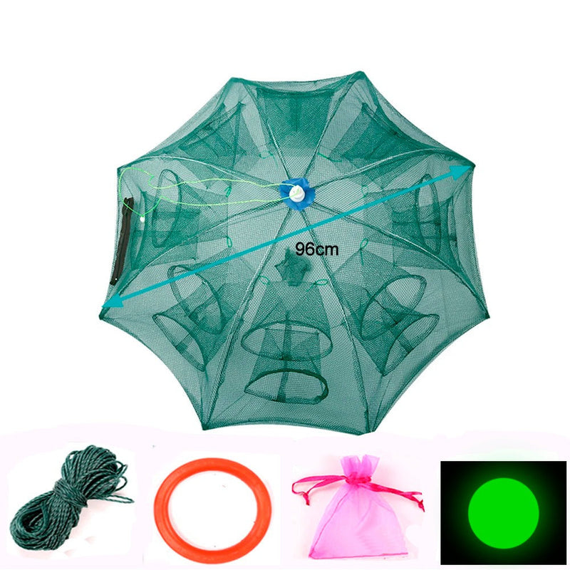 Armadilha Automática Portátil Para Peixes e Camarões – Versatilidade de 4 a 20 Buracos