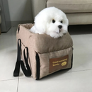 Bolsa de Assento para Transporte Seguro de Cães e Gatos em Carros