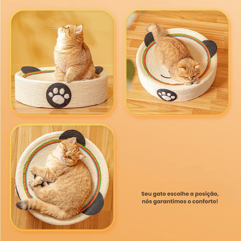 Cama Confortável e Arranhador de Sisal para Gatos