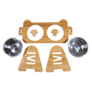 Comedouro e Bebedouro Duplo Elevado com Tigelas de Aço Inox – Conforto e Praticidade para Seu Pet