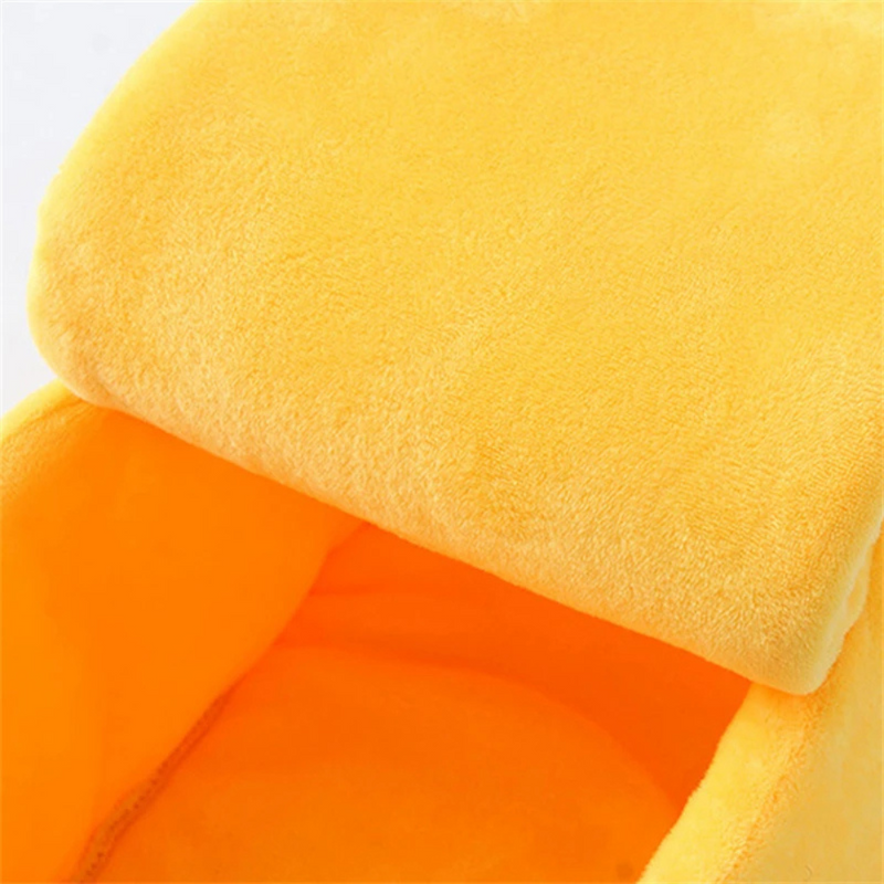 Cama Pet Confortável em Formato de Banana para Cães e Gatos