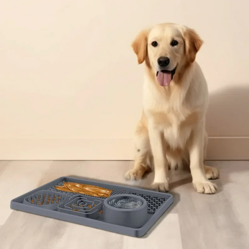 Tapete Labirinto para Alimentação Lenta de Cachorros – Transforme a Hora da Refeição em Diversão e Conforto