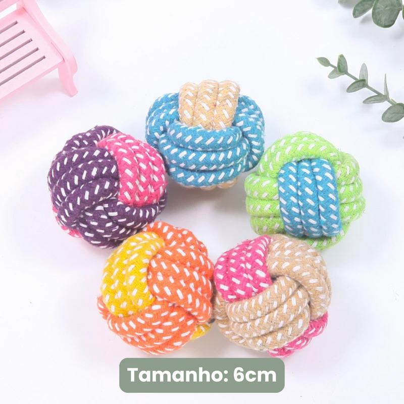 Brinquedo de Corda Resistente para Cachorros – Diversão e Conforto para Seu Pet