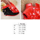 Jaqueta Puffer Impermeável para Pets The Dog Face com Alça Prática para Passeios Confortáveis