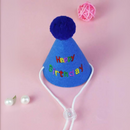 Conjunto de Chapéu e Babador para Aniversário de Cães e Gatos