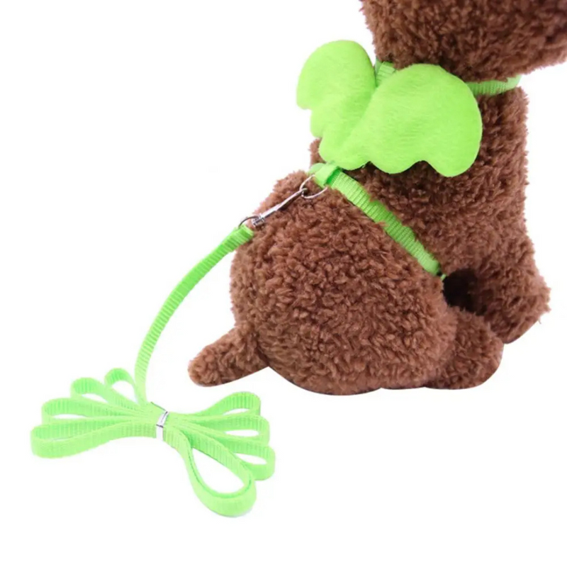 Peitoral Com Asas de Anjo e Guia para Gatos e Cães: Conforto E Estilo Para Seus Passeios