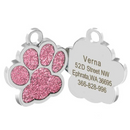 Pingente de Identificação Personalizado para Cachorros com Nome, Telefone e Endereço