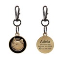 Pingente Medalhão Personalizado com Nome e Contato: Sua Identidade, Sempre à Mão