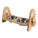 Comedouro e Bebedouro Duplo Elevado com Tigelas de Aço Inox – Conforto e Praticidade para Seu Pet