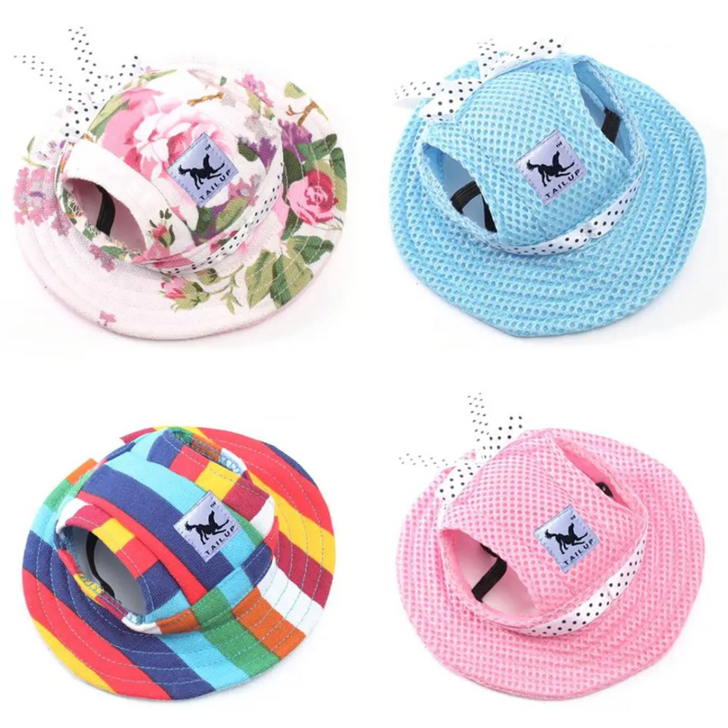 Chapéu de Praia Protetor para Cachorros