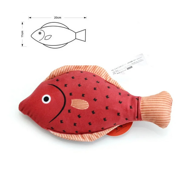 Peixe Mastigável para Gatos com Catnip – Diversão e Conforto para Seu Felino