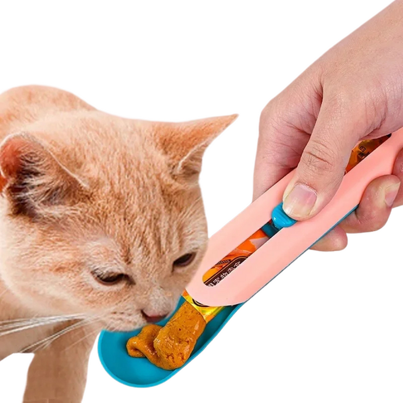Colher Espátula para Gatos: Facilite a Alimentação com Patê e Ração Úmida