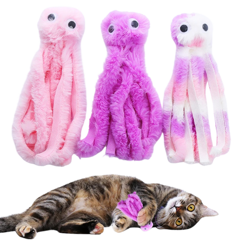 Brinquedo de Pelúcia para Cães e Gatos: Conforto e Diversão com o Polvo Mordedor