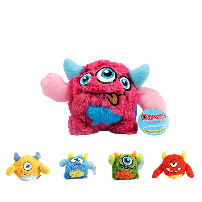 Brinquedo de Pelúcia Q-Monster com Sons: Diversão e Conforto para Seu Cachorro