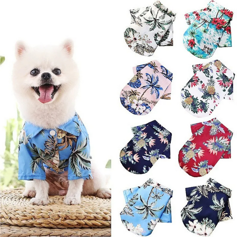 Camisa de Praia Havaiana Florida para Cachorros: Estilo e Conforto para Dias de Sol