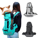 Mochila Pet Respirável e Impermeável para Transporte Confortável de Cachorros