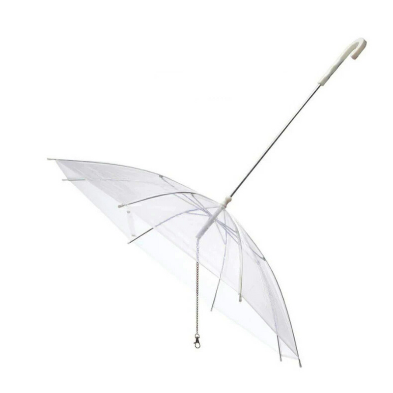 Coleira Translucida Invertida Com Guia Para Seu Pet: Conforto e Proteção em Dias Chuvosos