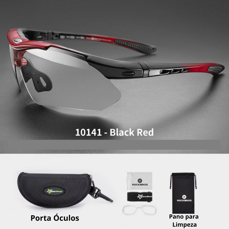 Óculos de Ciclismo RockBros com Proteção UV400 para Conforto e Estilo