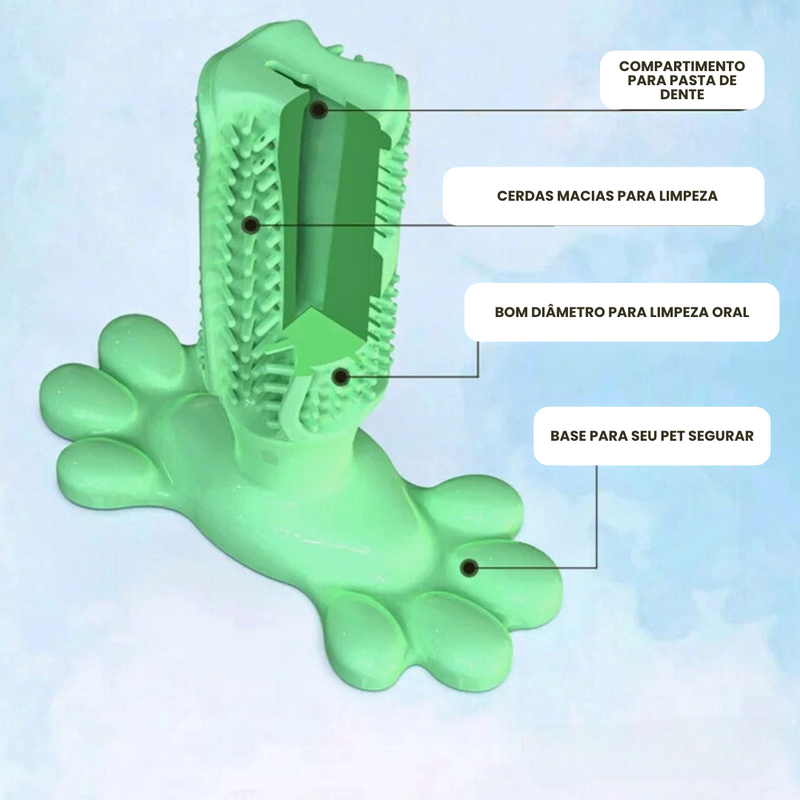 Mordedor de Escova de Dente para Pets - Conforto e Cuidado na Hora de Brincar