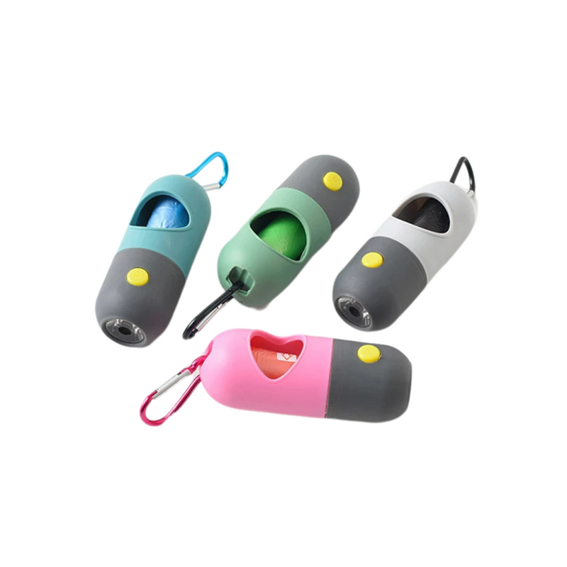 Suporte Prático para Sacos de Cata Caca com Lanterninha LED