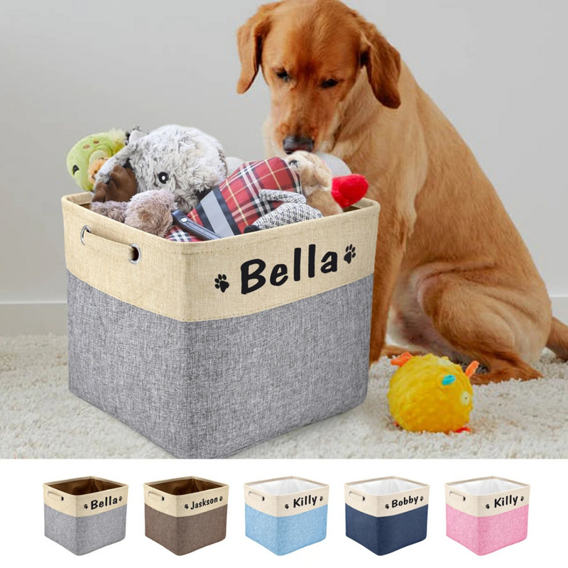 Cesto de Brinquedos Pet Personalizado para Organizar com Amor