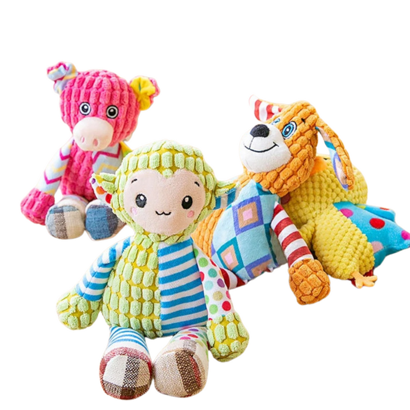 Brinquedo de Pelúcia Durável com Sons que Encantam seu Pet