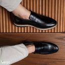 Mocassim Masculino Preto em Couro Dolph