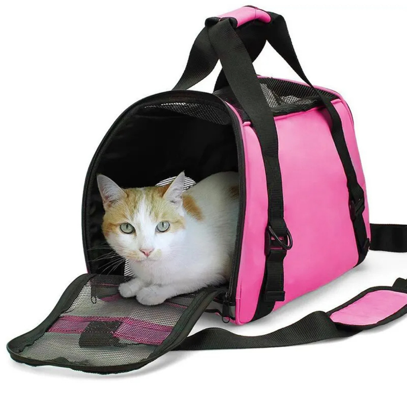 Bolsa de Transporte Compacta para Cães e Gatos em Viagens Confortáveis