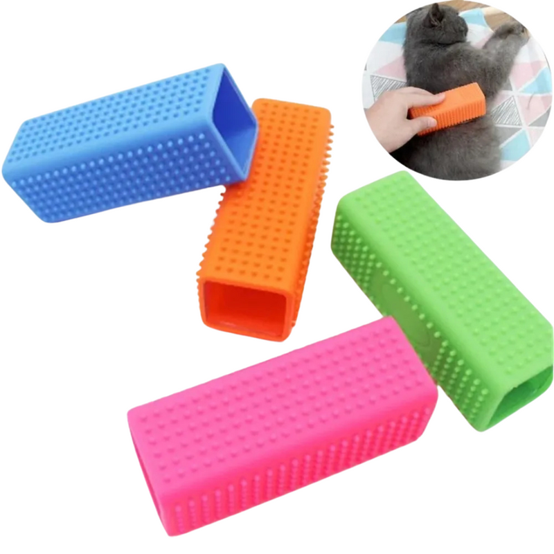 Escova de Silicone para Remoção Prática de Pelos