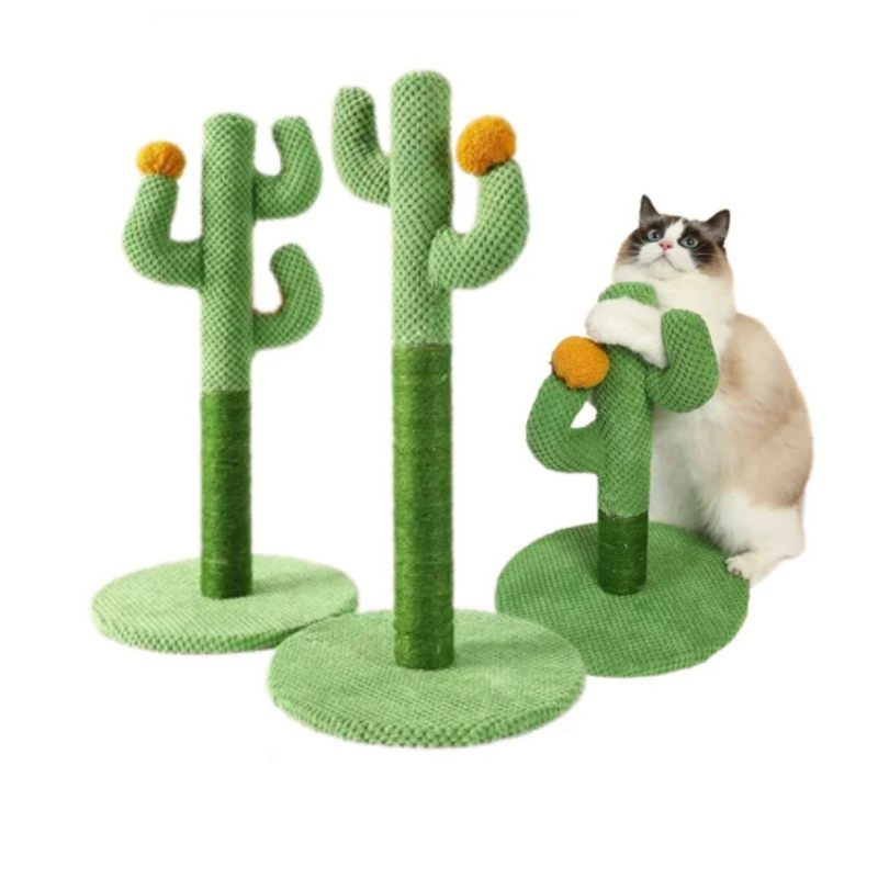 Arranhador Sisal Cacto: Brincadeira e Conforto para Gatos