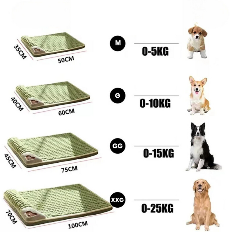 Colchão Macio para Pets com Relevo Confortável para a Cabeça