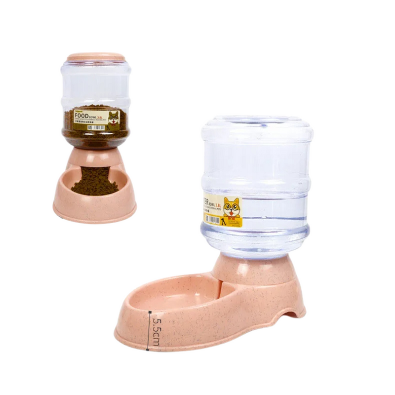 Dispenser Automático de Água e Ração para Pets 3,8 Litros – Praticidade e Conforto na Alimentação do Seu Melhor Amigo