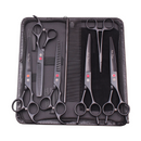 Kit Profissional de Tesouras e Pente para Banho e Tosa Purple Dragon com Estojo – Transforme a Experiência do Seu Pet