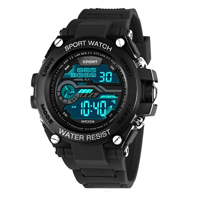 Relógio Yikaze Digital Masculino: Estilo Militar à Prova D'Água para Aventura e Praticidade