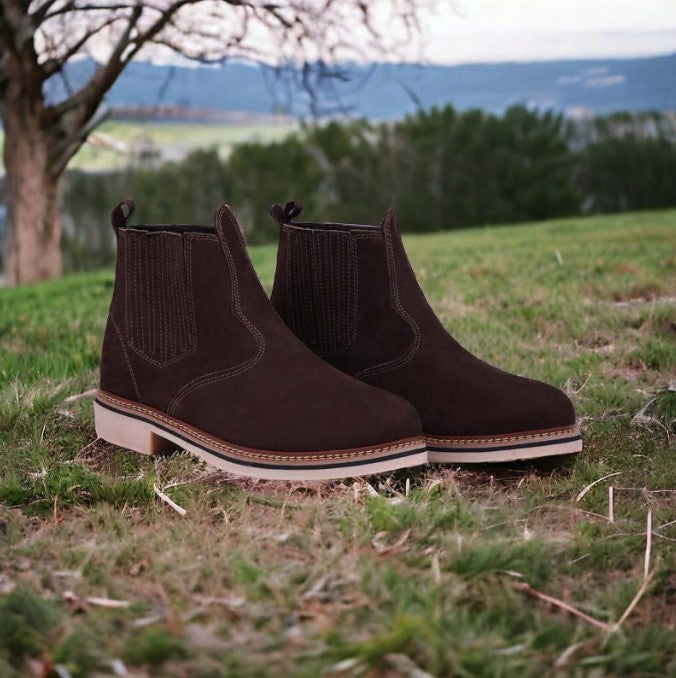 Bota Masculina Country Couro Selvagem
