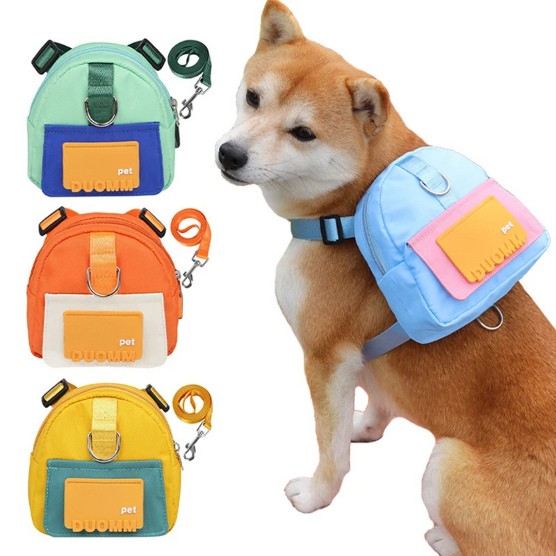 Mochila Multifuncional para Pets com Argola e Guia: Conforto e Praticidade em Seus Passeios